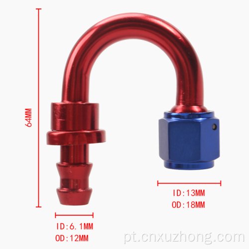 Encaixe de tubulação invertida AN6-180A